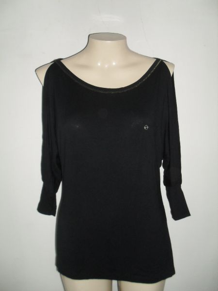BLUSA MANGA 3/4 FIO METALIZADO.